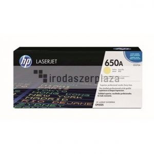 CE272A Lézertoner ColorLaserJet CP5525 nyomtatóhoz, HP 650A, sárga, 15k