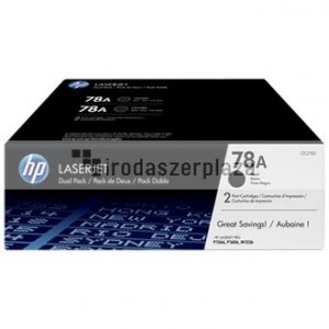 CE278AD Lézertoner LaserJet P1566, P1606 nyomtatókhoz, HP 78A, fekete, 2*2,1k