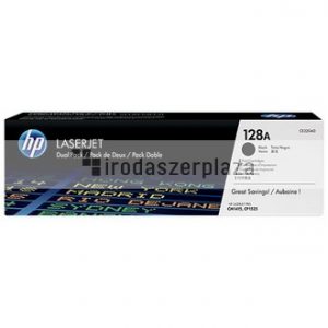 CE320AD Lézertoner Color LaserJet Pro CM1415, CP1525N nyomtatókhoz, HP 128A, fekete, 2*2k