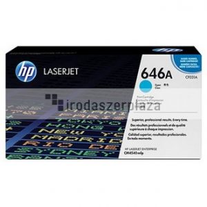 CF031A Lézertoner ColorLaserJet Pro CM4540 nyomtatóhoz, HP 646A, cián, 12,5k