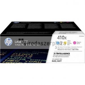 CF252XM Lézertoner multipack Color LaserJet Pro M452, M477 nyomtatókhoz, HP 410X, c+m+y, 3*5k