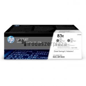 CF283XD Lézertoner LaserJet Pro M201, M225 nyomtatókhoz, HP 83X, fekete, 2*2,2k