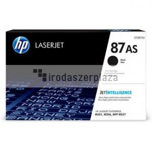 CF287AS Lézertoner LaserJet M506, M527 nyomtatókhoz, HP 87AS, fekete, 6k