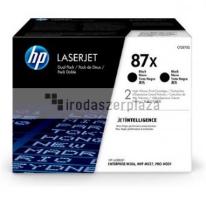 CF287XD Lézertoner LaserJet  M506, M527 nyomtatókhoz, HP 87X, fekete, 2*18k