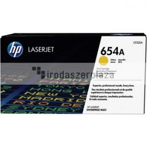 CF332A Lézertoner Color LaserJet Enterprise M651 nyomtatóhoz, HP 654A, sárga, 20k