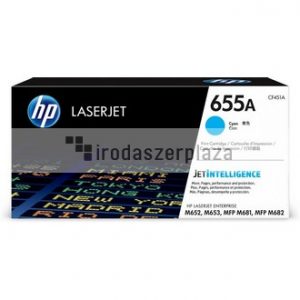 CF451A Lézertoner Color LaserJet M681, M682 nyomtatókhoz, HP 655A, cián, 10,5k