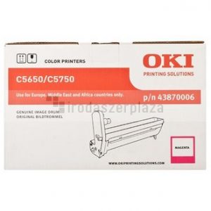 43870006 Dobegység C5650, 5750 nyomtatókhoz, OKI, magenta, 20k