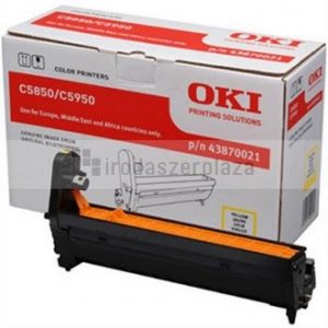 43870021 Dobegység C5850, 5950 nyomtatókhoz, OKI, sárga, 20k