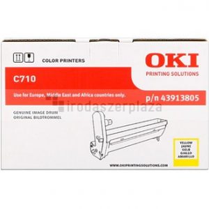 43913805 Dobegység C710 nyomtatóhoz, OKI, sárga, 15k