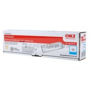 44059107 Lézertoner C810, 830 nyomtatókhoz, OKI, cián, 8k