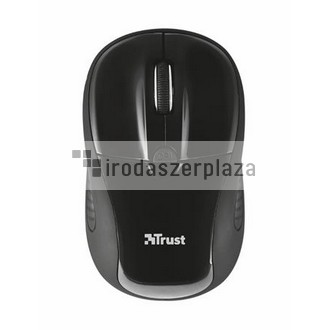 Egér, vezeték nélküli, optikai, USB, TRUST "Primo", fekete
