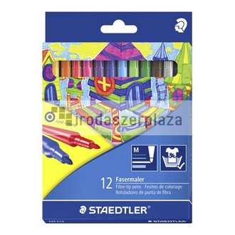 Rostirón készlet, 1 mm, STAEDTLER "325", 12 különböző szín