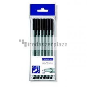 Tűfilc készlet, 0,3 mm, STAEDTLER "Triplus 334", fekete