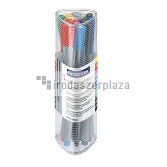 Tűfilc készlet, 0,3 mm, STAEDTLER "Triplus 334", 12 különböző szín