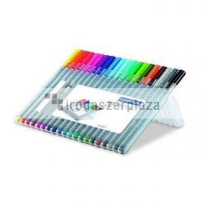 Tűfilc készlet, 0,3 mm, STAEDTLER "Triplus 334", 20 különböző szín