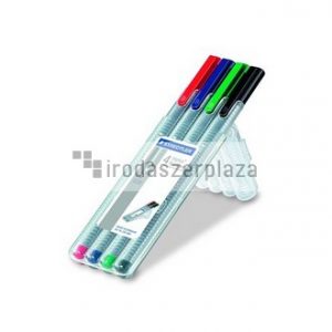 Tűfilc készlet, 0,3 mm, STAEDTLER "Triplus  334", 4 különböző szín