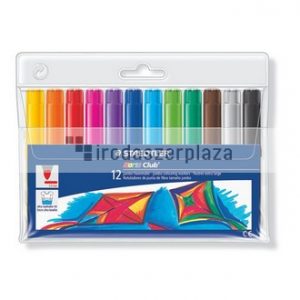 Filctoll készlet, 3 mm, vastag, STAEDTLER "Noris 340", 12 különböző szín