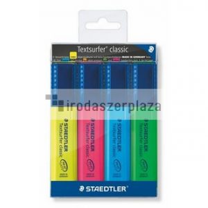 Szövegkiemelő készlet, 1-5 mm, STAEDTLER "Textsurfer Classic 364", 4 különböző szín