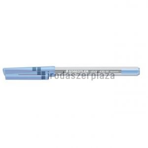 Golyóstoll, 0,5 mm, kupakos, STAEDTLER "Stick 430 M", kék