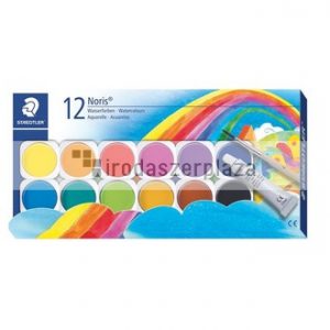 Vízfesték, 12 darabos, STAEDTLER "Noris 888"