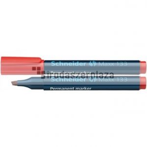 Alkoholos marker, 1-4 mm, vágott, SCHNEIDER "Maxx 133", piros