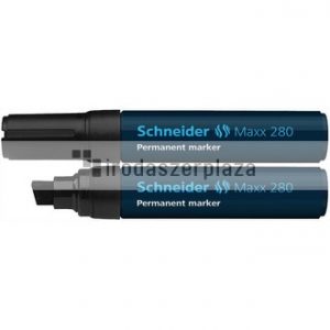 Alkoholos marker, 4-12 mm, vágott, SCHNEIDER "Maxx 280", fekete