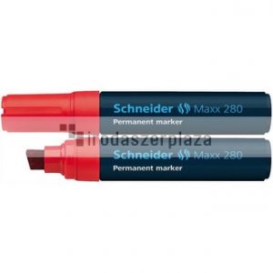 Alkoholos marker, 4-12 mm, vágott, SCHNEIDER "Maxx 280", piros