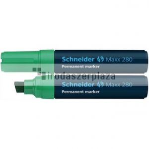 Alkoholos marker, 4-12 mm, vágott, SCHNEIDER "Maxx 280", zöld