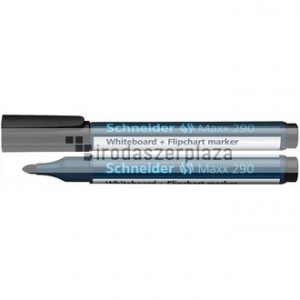 Tábla- és flipchart marker, 2-3 mm, kúpos, SCHNEIDER "Maxx 290", fekete