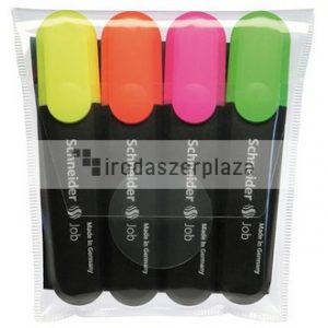 Szövegkiemelő készlet, 1-5 mm, SCHNEIDER "Job 150", 4 különböző szín