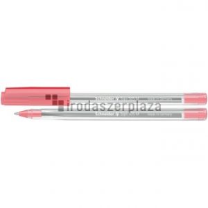 Golyóstoll, 0,5 mm, kupakos, SCHNEIDER "Tops 505 M", piros