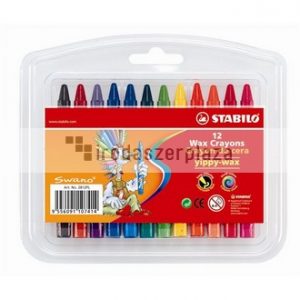 Zsírkréta, STABILO "Yippy-wax", 12 különböző szín