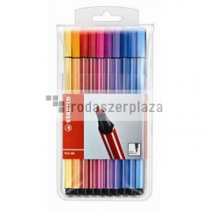 Rostirón készlet, 1 mm, STABILO "Pen 68", 20 különböző szín