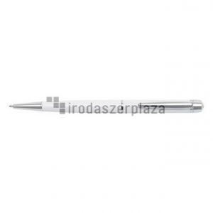 Golyóstoll, fehér "Lille Pen", fehér SWAROVSKI® kristállyal, 14cm, ART CRYSTELLA®