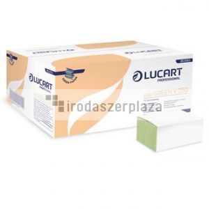 Kéztörlő, Z/V hajtogatott, 1 rétegű, LUCART, "Easy", zöld,
