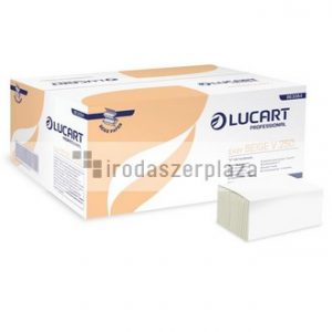 Kéztörlő, Z/V hajtogatott, 1 rétegű, LUCART, "Easy", beige