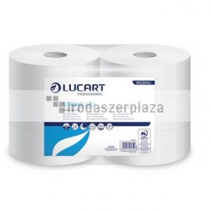 Toalettpapír, 2 rétegű, nagytekercses, 26 cm átmérő, LUCART, "Strong", hófehér