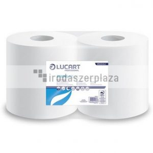 Törlőkendő, tekercses, belső adagolású, 2 rétegű, LUCART, "Strong 675 CF" fehér
