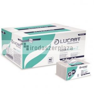 Kéztörlő, Z hajtogatott, 2 rétegű, 242 lap, LUCART "Aquastream", fehér