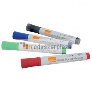 Üvegtábla marker, NOBO, 4 különböző szín