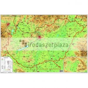 Könyökalátét, kétoldalas, STIEFEL "Magyarország domborzata/ Kárpát medence domborzata "