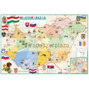 Könyökalátét, kétoldalas, STIEFEL, "Gyerek Magyarország közigazgatása/domborzata"