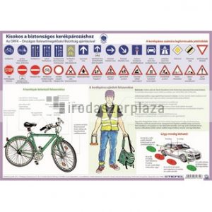 Könyökalátét, kétoldalas, A3, STIEFEL "Kerékpáros túlélés tízparancsolata"