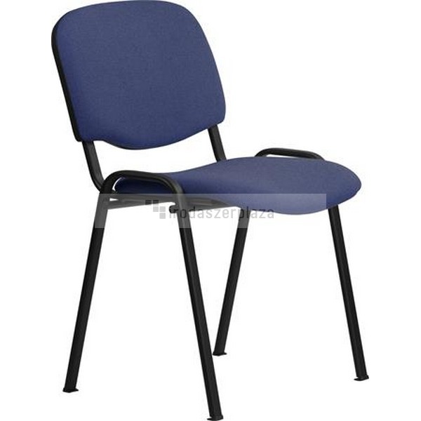 Tárgyalószék, szövetborítás, fekete fémváz, "Felicia", kék - Image 2