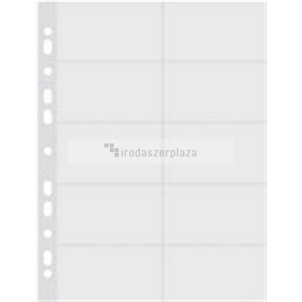 Névjegykártyatartó genotherm, lefűzhető, A4, 40 mikron, víztiszta, DONAU - Image 2