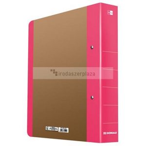 Gyűrűs könyv, 2 gyűrű, D alakú, 50 mm, A4, karton, DONAU "Life", neon rózsaszín