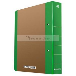 Gyűrűs könyv, 2 gyűrű, D alakú, 50 mm, A4, karton, DONAU "Life", neon zöld