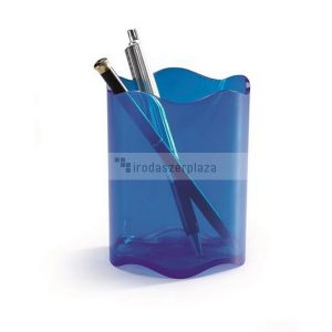 Írószertartó, műanyag, DURABLE, "Trend", áttetsző kék