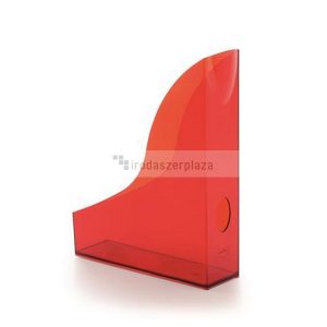 Iratpapucs, műanyag, 73 mm, DURABLE, "Basic", áttetsző piros