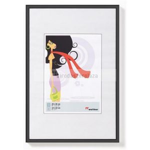 Képkeret, műanyag, 10x15 cm,  "New  Lifestyle", fekete